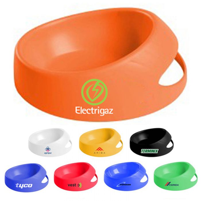 10 Oz Logo Imprinted Small Scoop-It Bowl with 12 Colors