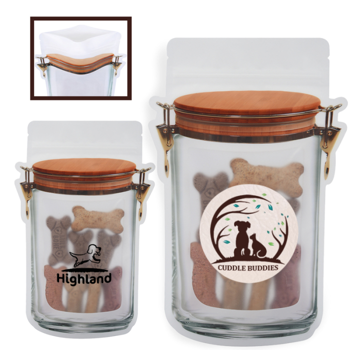 Custom 5.5 Oz Reusable Storage Bags with Dog Bones