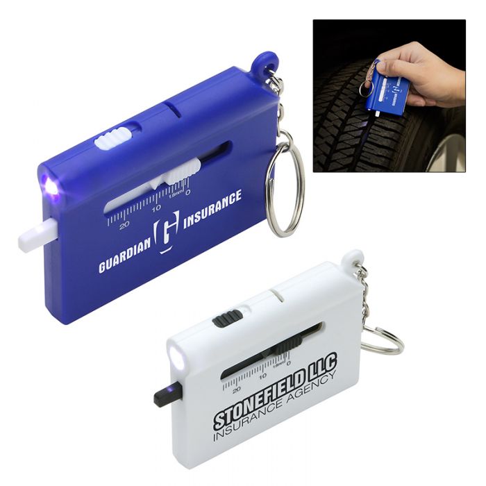 Customized Roadside Auto Multi-Tool with LED Flashlight and Keychain