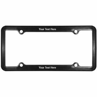 ized Thin Panel License Plate Frame with Straight 4 Holes...