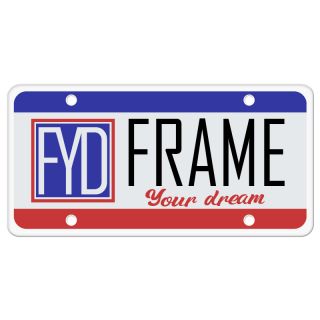 License Plate Insert with 4 Holes