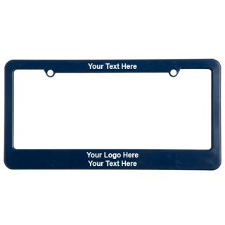 Printed License Plate Frame With Straight 4 Holes