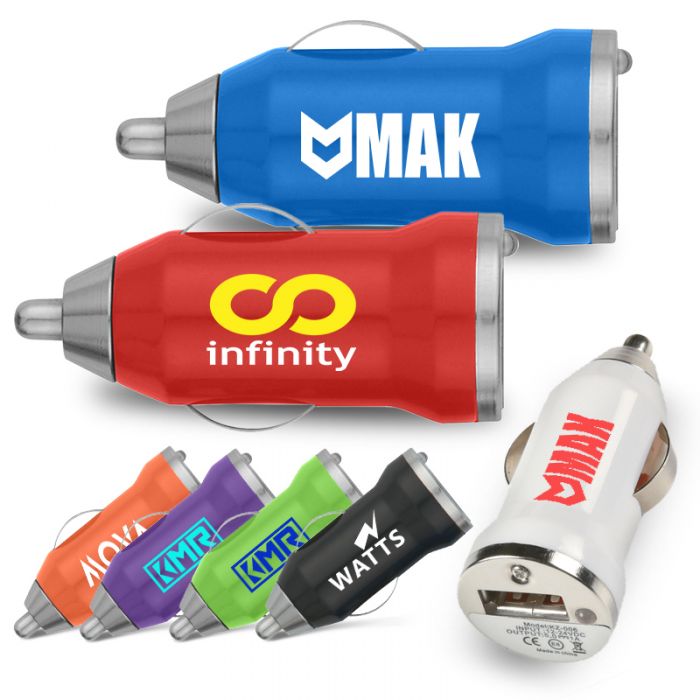 Custom Imprinted On-the-Go Car Chargers
