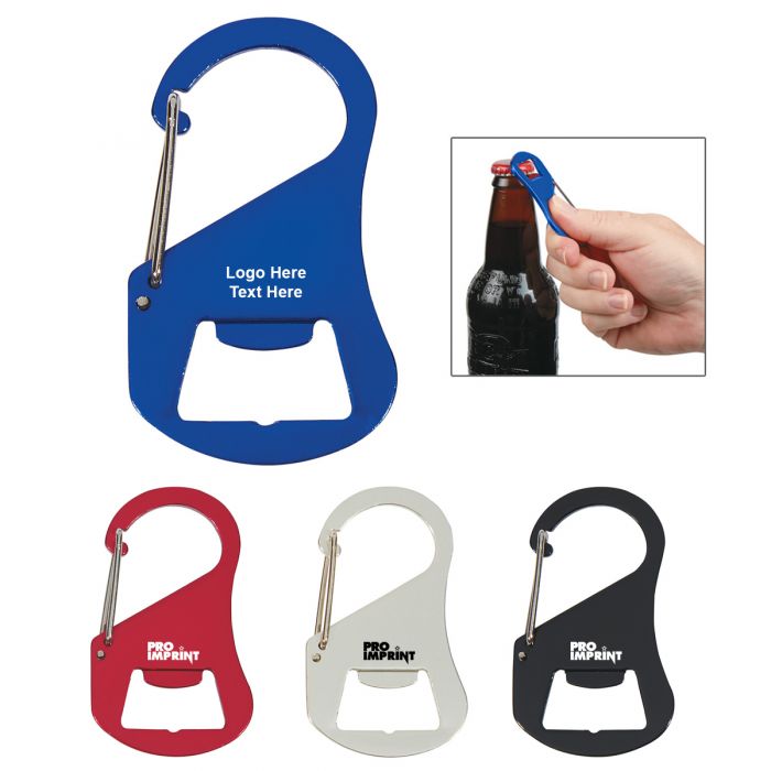 Custom Imprinted Carabiner Bottle Openers