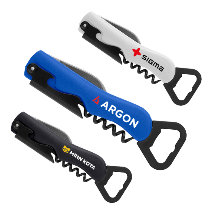 Custom Printed 4-In-1 Waiter's Knives