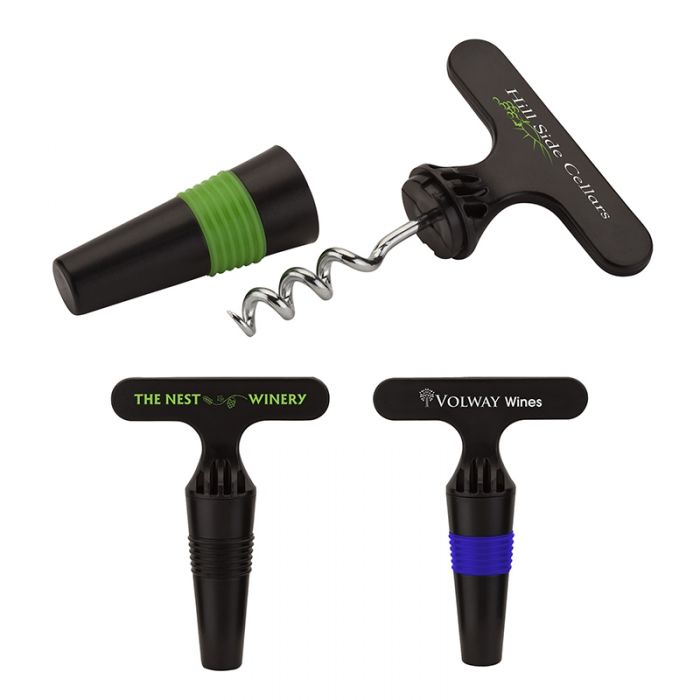 Custom Printed Pica Bottle Opener and Wine Stoppers