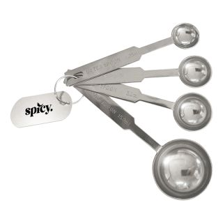 4 Pieces Stainless Steel Measuring Spoons