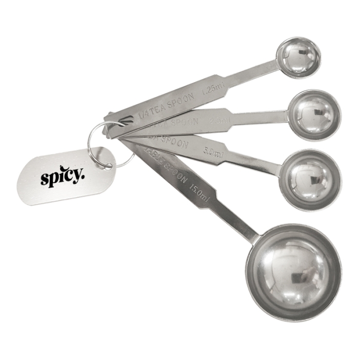 Personalized 4 Pieces Stainless Steel Measuring Spoons