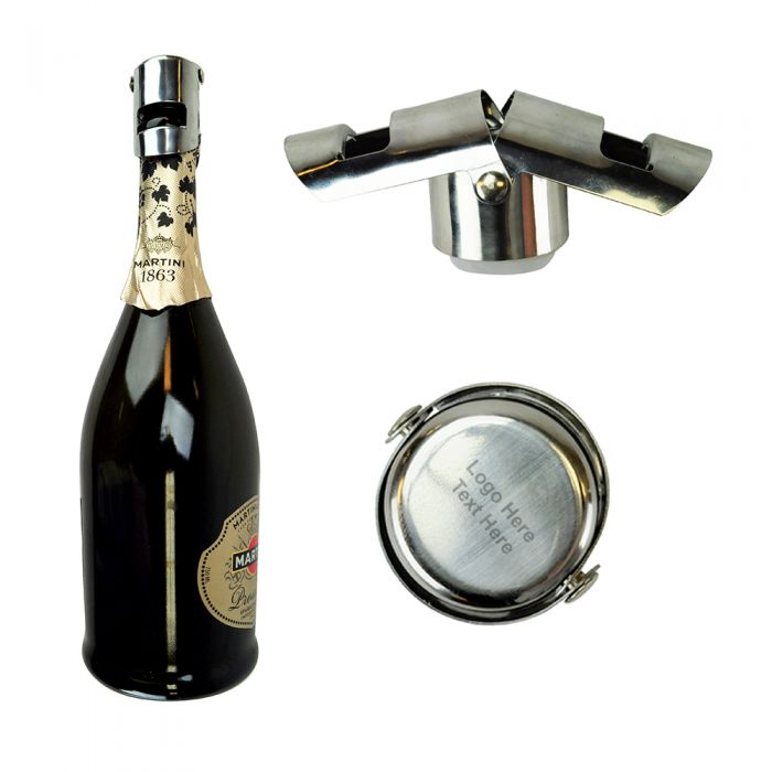 Custom Printed Stainless Steel Bubbly Keeper