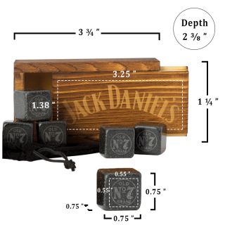 Printed Mamba Whiskey Stones Set