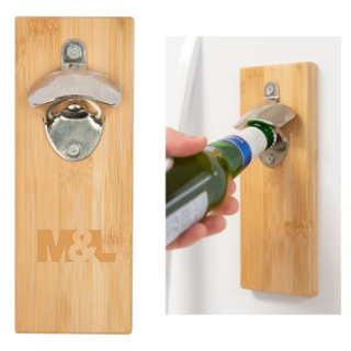 Bamboo Wall Mounted Bottle Openers