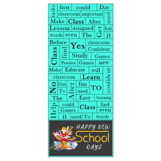 3.5x8.25 Printed School Magna Phrase Magnets 20 Mil