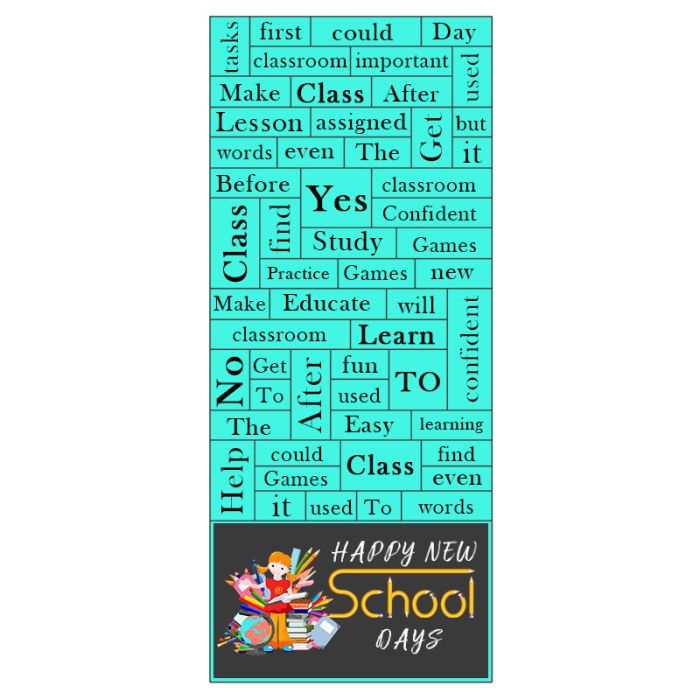 3.5x8.25 Custom Printed School Magna Phrase Magnets 20 Mil