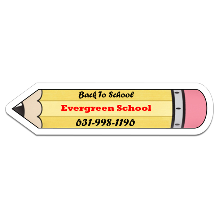 4x1 Custom Printed Pencil Shape Magnets 20 Mil