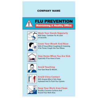 5x9 Printed Flu Prevention Indoor Magnets 30 Mil Square...