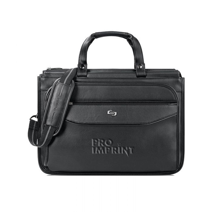 Promotional Solo® Harrison Triple Compartment Laptop Briefcases