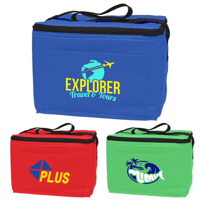 Custom Non-Woven Insulated Six Pack Kooler Bags
