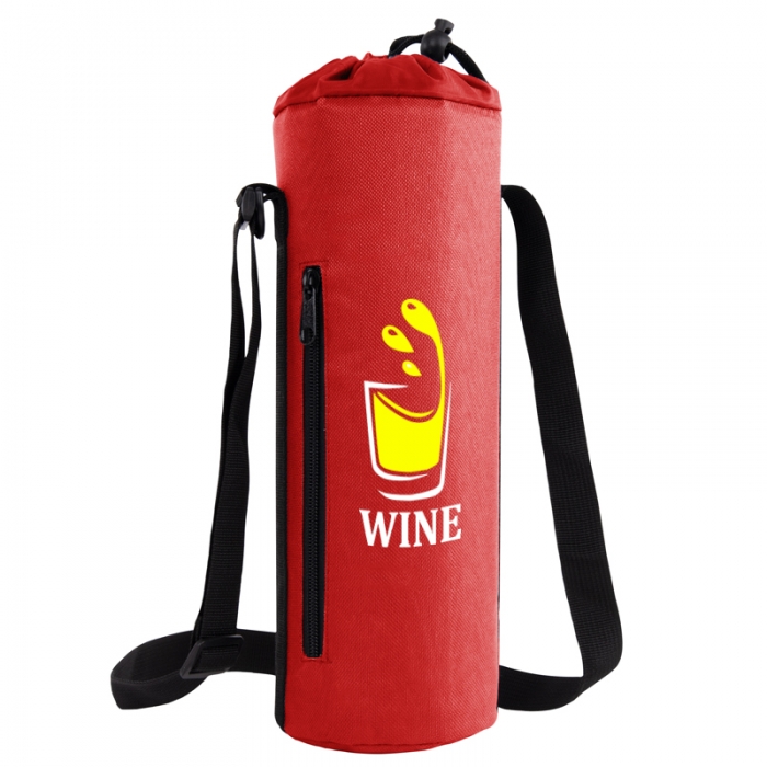 Custom Printed Aqua Sling Insulated Bottle Carriers