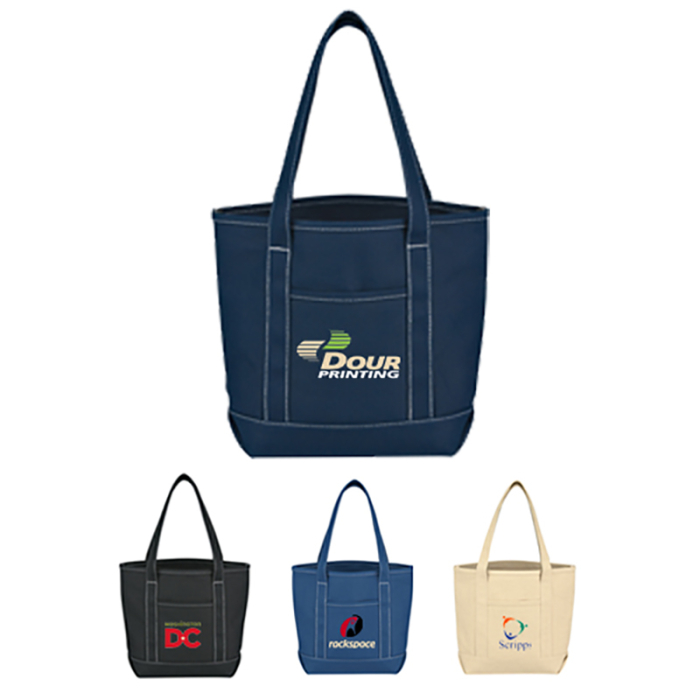 Custom Small Cotton Canvas Yacht Tote Bags