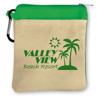 Extra Large Cotton Zip Tote with Carabiners