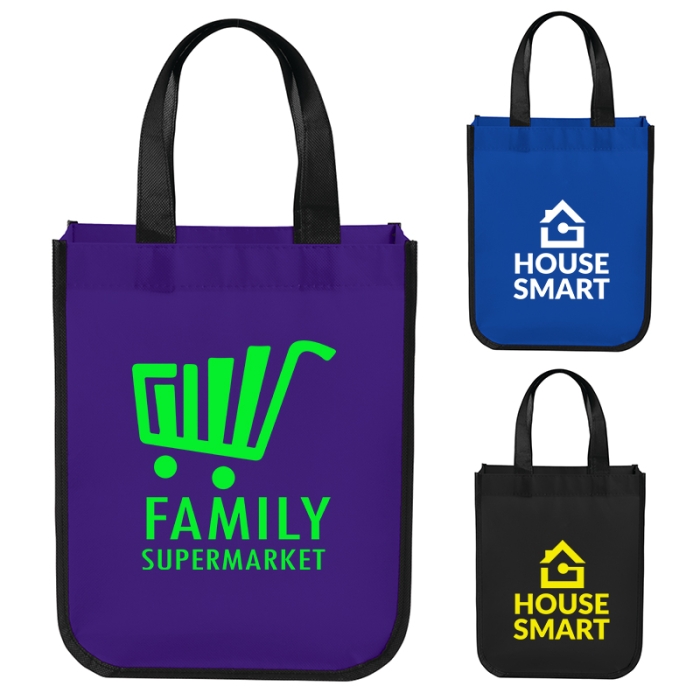 Custom Printed Laminated Small Shopper Tote Bags
