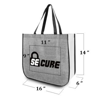 Hadley Heathered Non-Woven Tote Bags