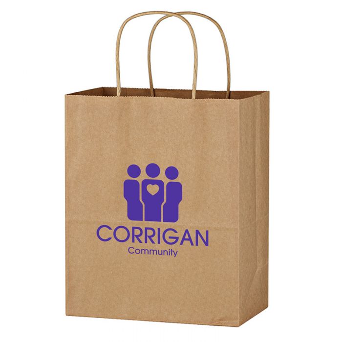 13x17 Inch Promotional Kraft Paper Brown Wine Bags