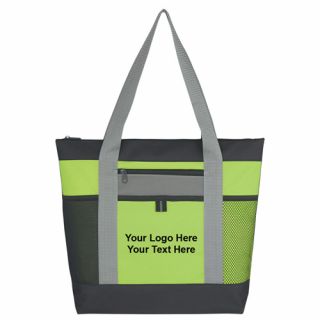 Tri-Color Polyester Tote Bags