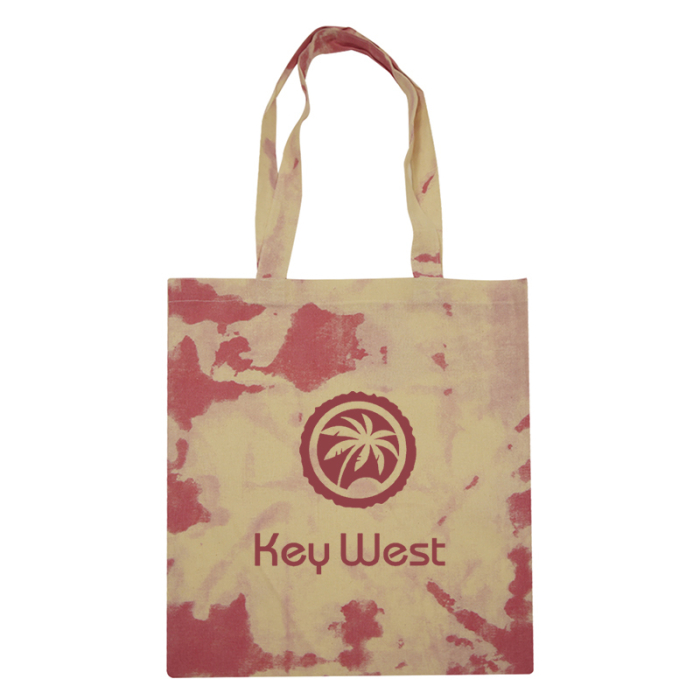 Custom Printed Cotton Candy Tie Dye Tote Bags
