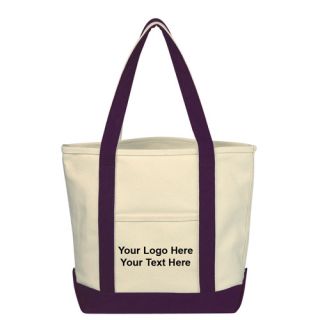 Small Heavy Cotton Canvas Boat Tote Bags