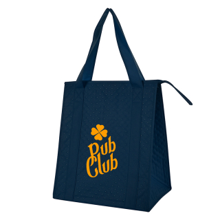 Printed Dimples Non-woven Cooler Tote Bags