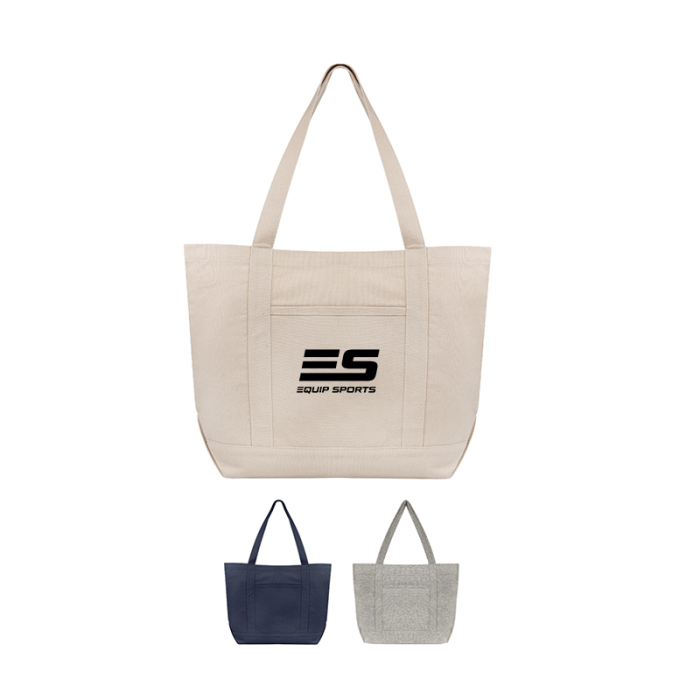 Imprinted Ripley Recycled Cotton Starboard Tote Bags