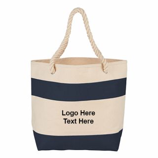 16 Oz Cotton Rope Handle Tote Bags