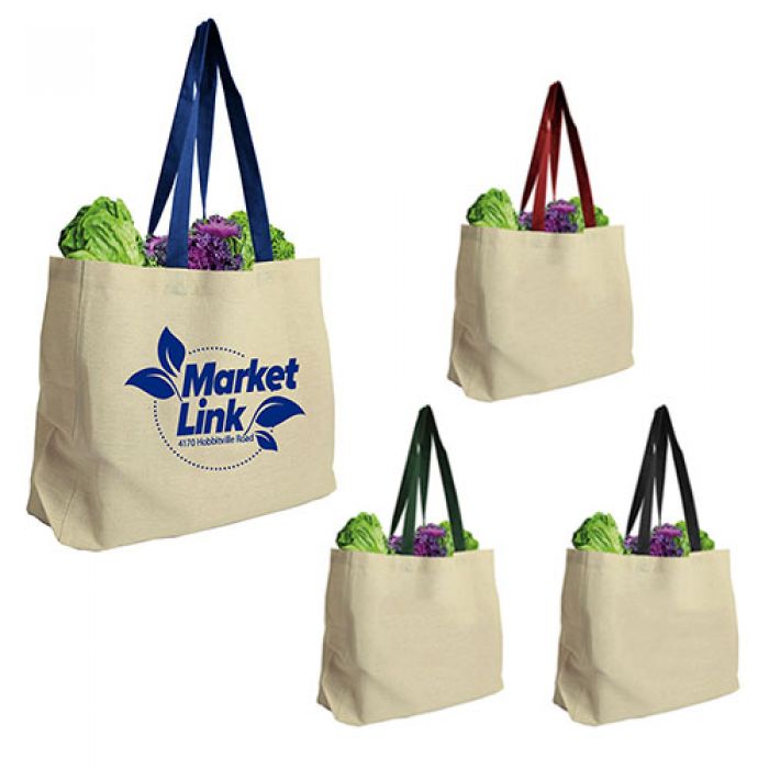 Custom Printed 8 Oz Natural Cotton Canvas Tote Bags