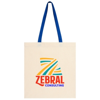 Eco Friendly Custom Canvas Tote Bags w/ Contrast Handles