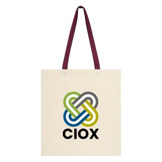 Eco Friendly Custom Canvas Tote Bags w/ Contrast Handles