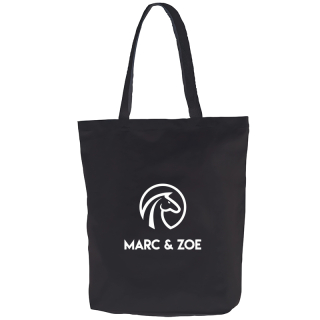 Logo Cotton Gusset Tote Bags