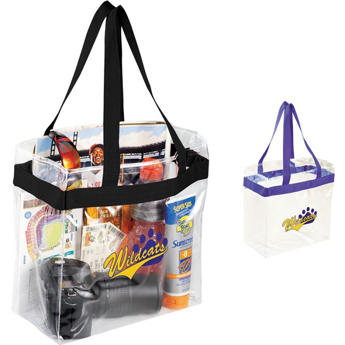Custom Printed Game Day Clear Stadium Totes Bags