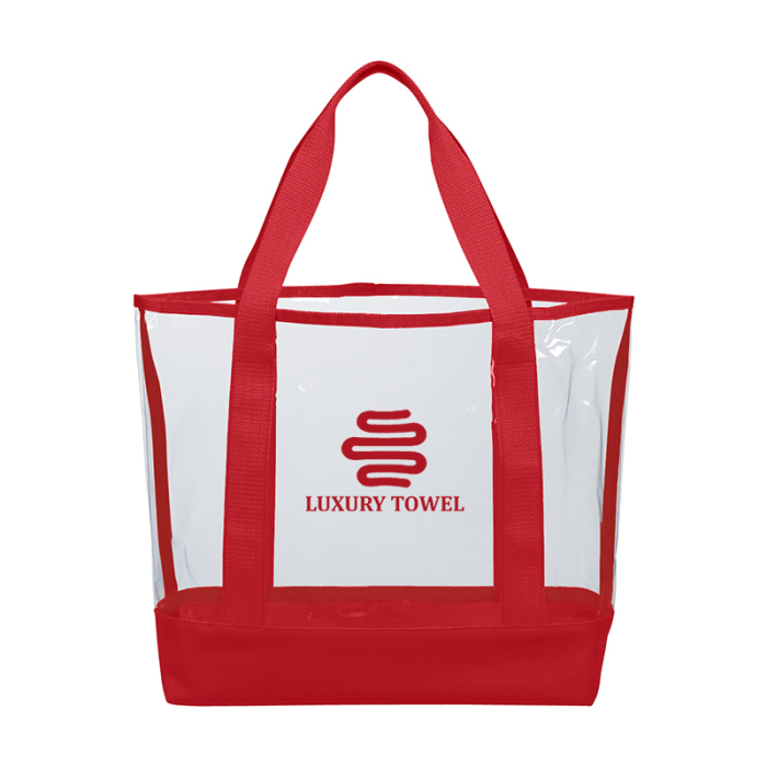 Personalized Clear Casual Mesh Tote Bags