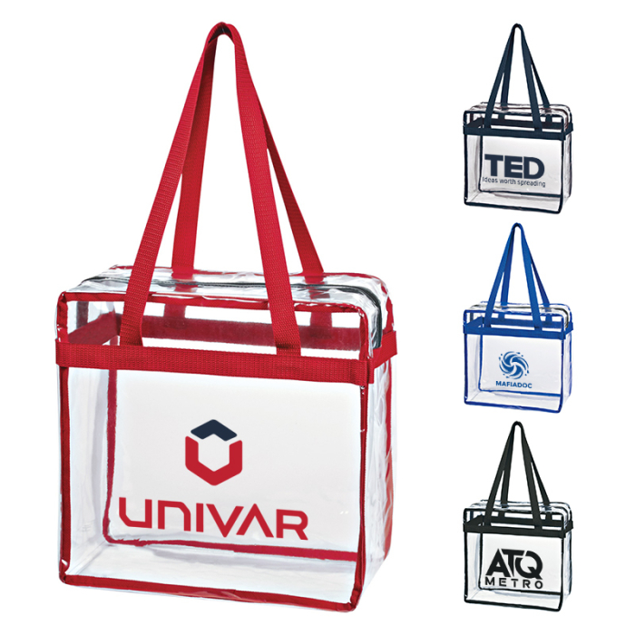 Promotional Clear EVA Tote Bags with Zipper