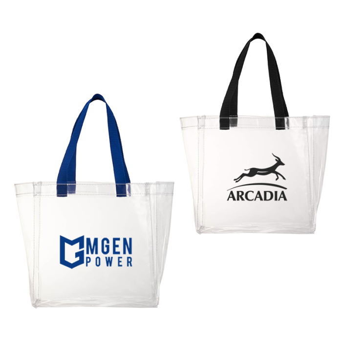 Promotional Logo Rally Clear Tote Bags 