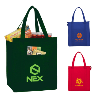 Custom Non-Woven Insulated Hercules Grocery Tote Bags