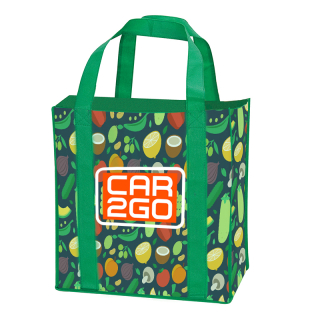 Laminated NonWoven Grocery Tote Bags