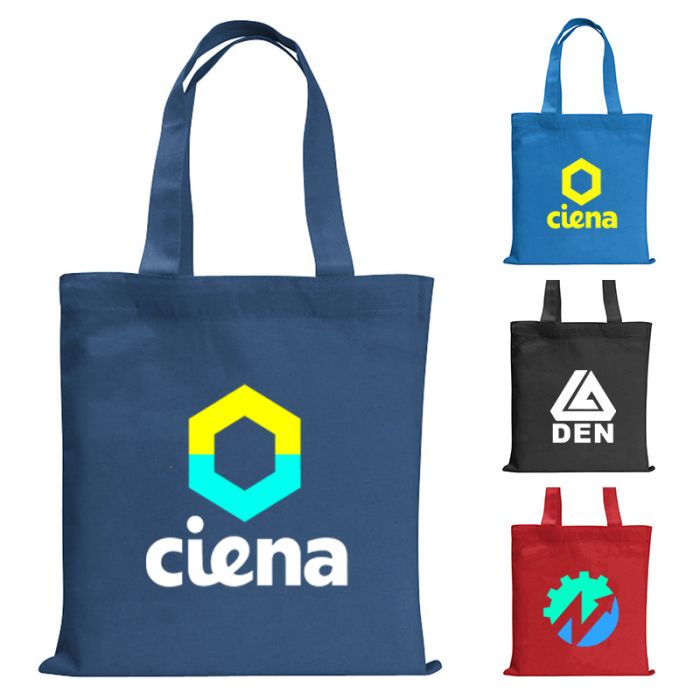 Promotional Logo Mini Economy Colored Tote Bags