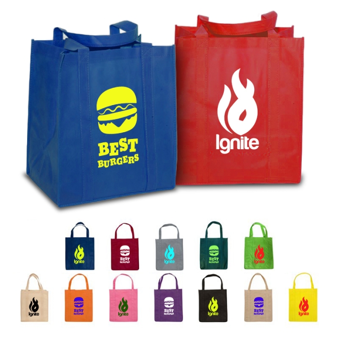 Custom Imprinted Non-Woven Enviro Shopper Tote Bags