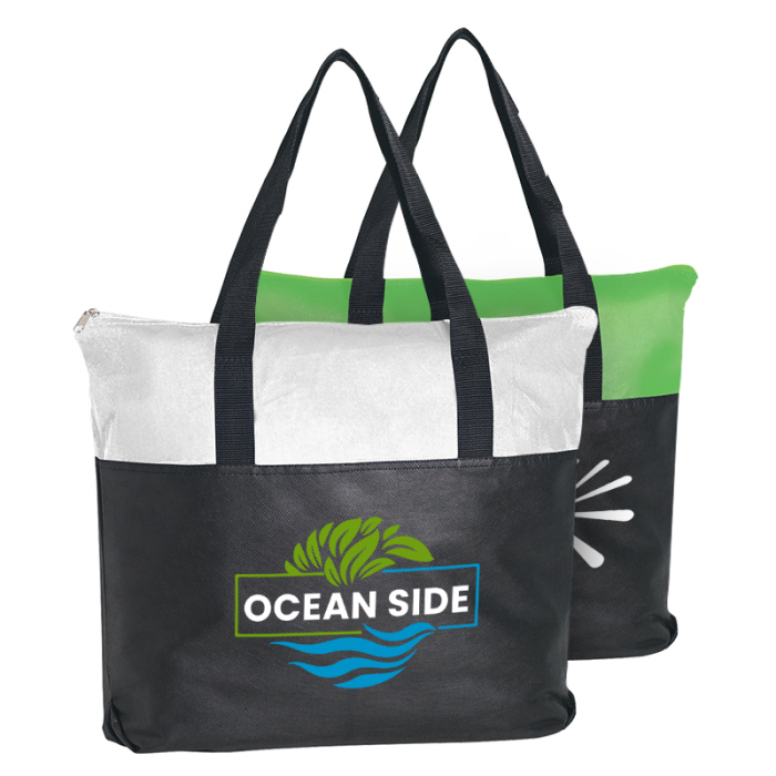 Promotional Non-Woven Zippered Tote Bags