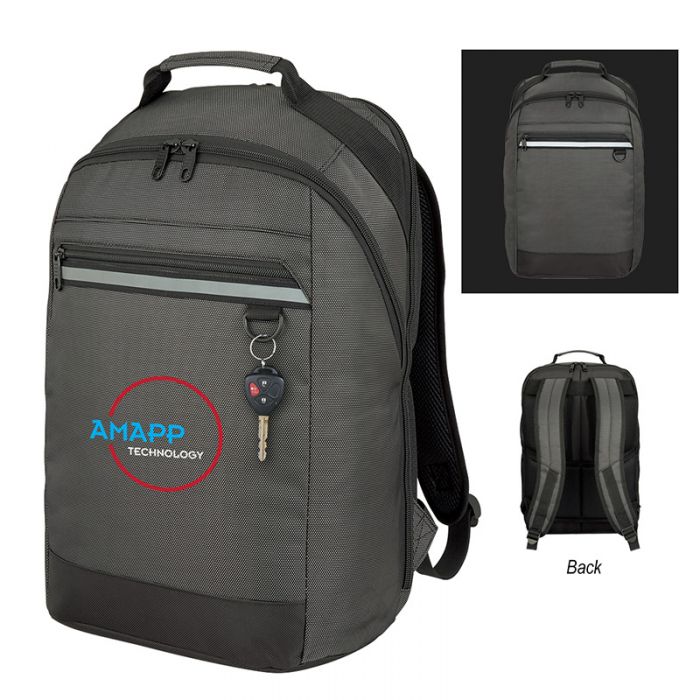 Custom Printed Emerson Reflective Accent Backpacks