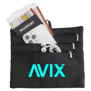 Custom AeroLOFT™ Jet Black 4-Pocket Zip Organizers