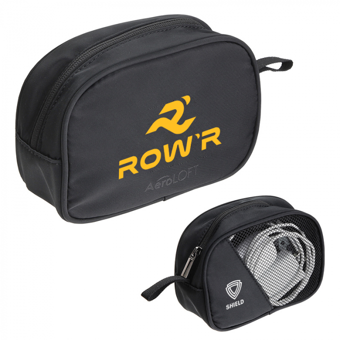 Custom AeroLOFT™ Jet Black Tech Organizer Mesh Pouches