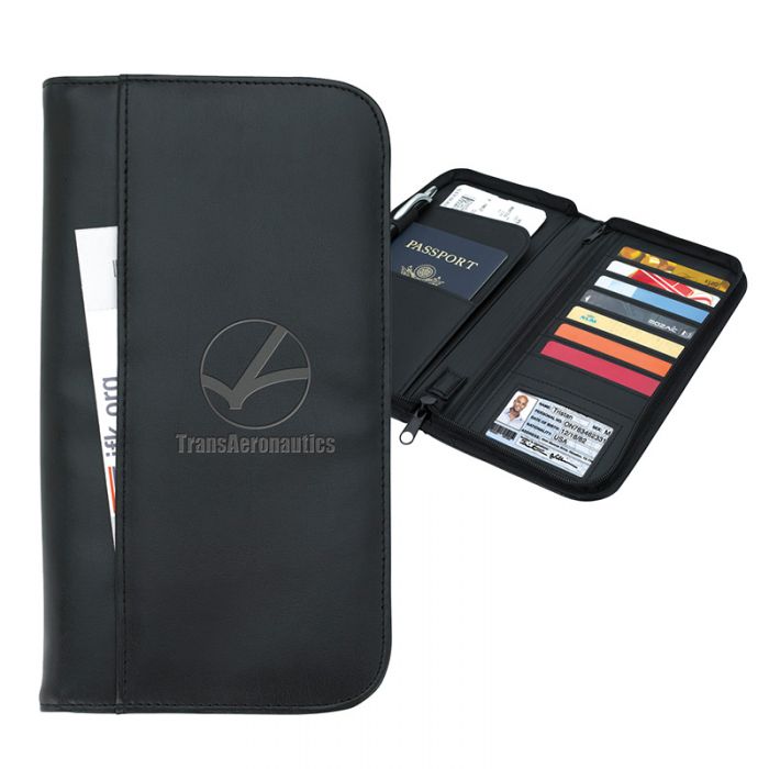 Custom Imprinted Travel Zippered Wallets